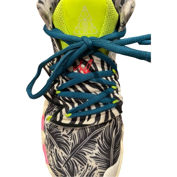 Nike Kybrid S2 What The Neon Sneakers Size Kids 3.5Y GUC Mid Rise Basketball - Picture 3 of 12